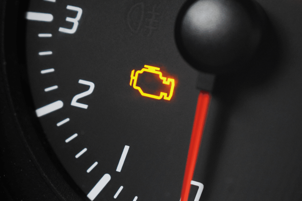 Check Engine Light, Engine Repair in Plant City FL at My Car Guy of Plant City. Image of check engine light illuminated for engine repair